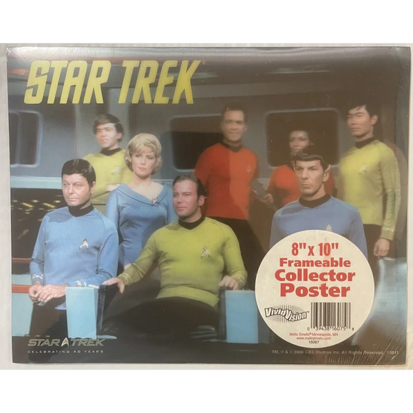 Very Rare Star Trek 40th Anniversary Collectors 3D Poster, Still Factory Sealed!