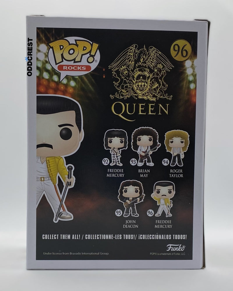 Funko POP! Rocks Queen Freddie Mercury Wembly 1986 POP! Vinyl Figure NIB #96.