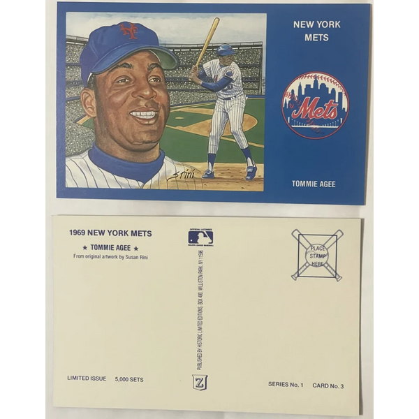 Vintage ⚾ 1980s Limited Edition Only 5000 Ever! 1969 NY Mets Postcard