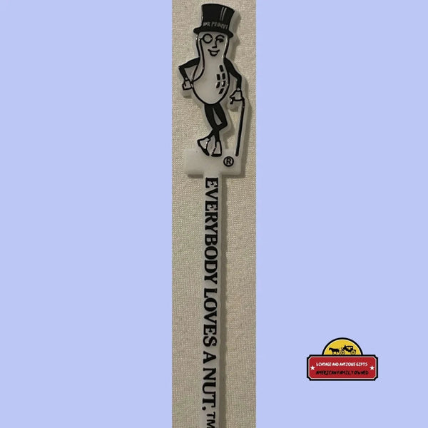 Vintage Planters Mr. Peanut Swizzle Stick, 1950s - 1980s, Rip 1916 - 2020