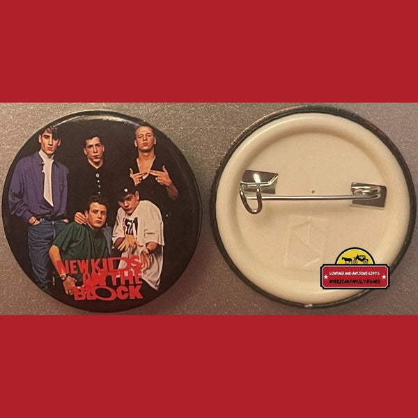 Vintage 1980s New Kids on the Block Band Picture Pin, Boston, MA NKOTB, Pose