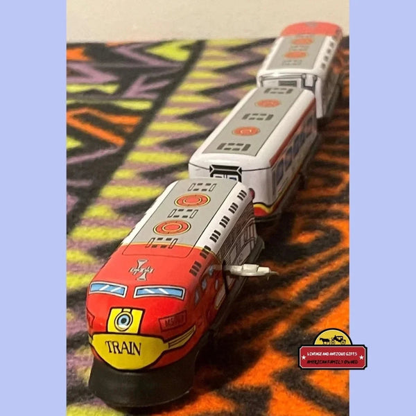 Vintage Tin Wind Up Train Collectible Toy, Unopened in Box! Three Car Railroad Locomotive, 1970s -1980s