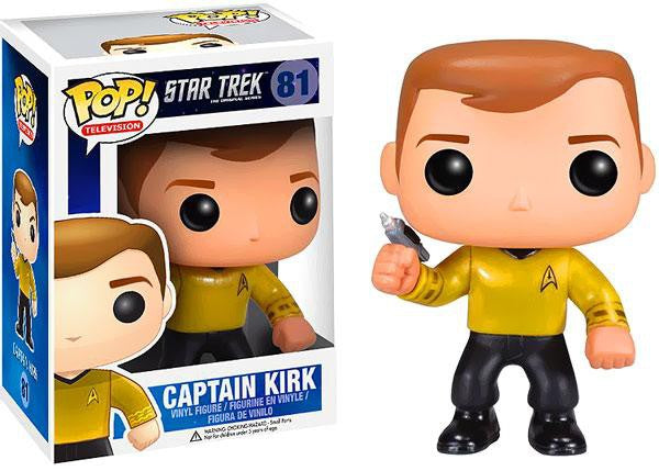 Funko POP! Television Star Trek TOS Captain Kirk POP! Vinyl Figure NIB #81 Vaulted - ODDCREST