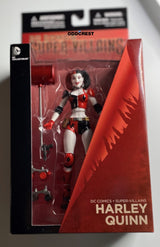 DC Comics Super-Villains Roller Derby Harley Quinn Action Figure NIB / MOC.