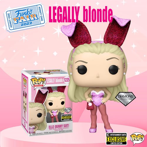 Funko POP! Movies Pop Legally Blonde Elle Bunny Diamond Glitter POP! Vinyl Figure EE Excl. NIB #1225.